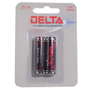 Delta Super Alkaline AA B2 (LR6) Batteries 1.5V Pack Of 2