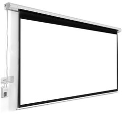 Get Good Affordable Low Priced Wall Mounted Self Lock Manual Projector Screen Viewing Size - 84 Inch