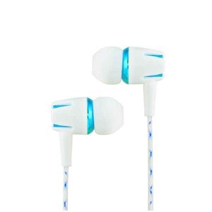 Cheap Good Affordable Low Priced White Party- In-Ear Earphone With Mic & Volume Control(Super Bass Sound