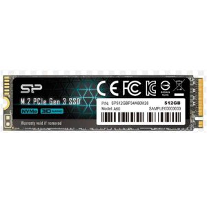 Solid State Disk M.2 2280 PCIe SSD, A60,512GB, std, Silicon Power